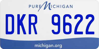 MI license plate DKR9622