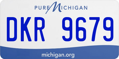 MI license plate DKR9679