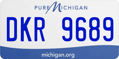 MI license plate DKR9689