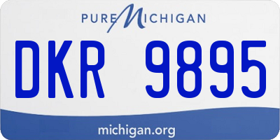 MI license plate DKR9895