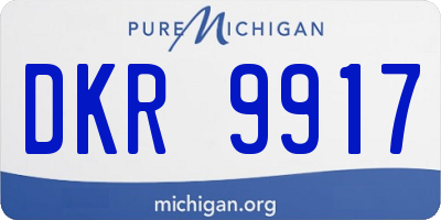 MI license plate DKR9917
