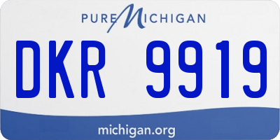 MI license plate DKR9919