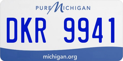 MI license plate DKR9941
