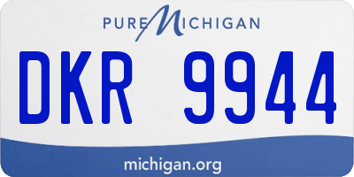MI license plate DKR9944