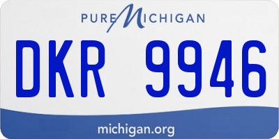 MI license plate DKR9946
