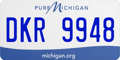 MI license plate DKR9948
