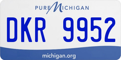 MI license plate DKR9952