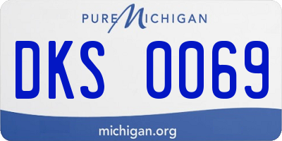 MI license plate DKS0069