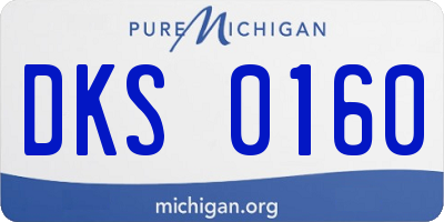 MI license plate DKS0160