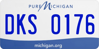 MI license plate DKS0176