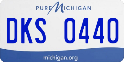 MI license plate DKS0440