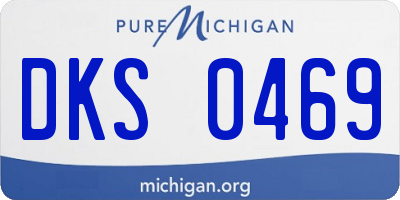 MI license plate DKS0469
