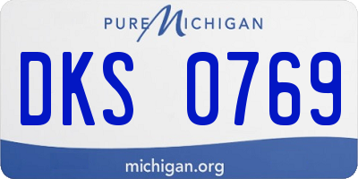 MI license plate DKS0769