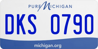 MI license plate DKS0790
