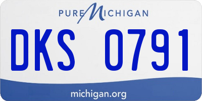 MI license plate DKS0791