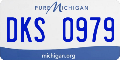 MI license plate DKS0979