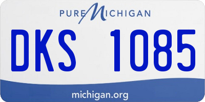 MI license plate DKS1085