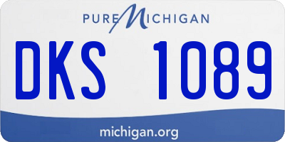 MI license plate DKS1089