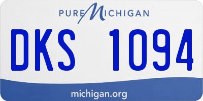 MI license plate DKS1094