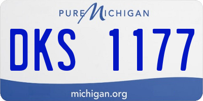MI license plate DKS1177