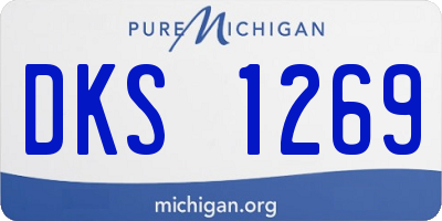 MI license plate DKS1269