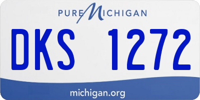 MI license plate DKS1272