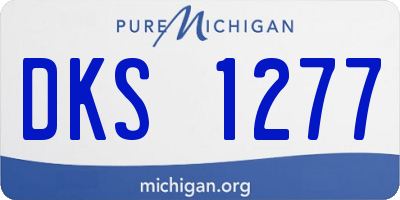 MI license plate DKS1277