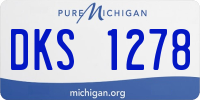 MI license plate DKS1278