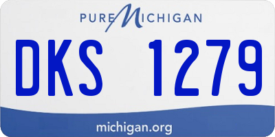 MI license plate DKS1279
