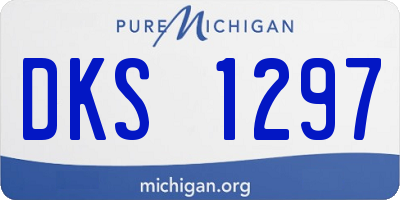 MI license plate DKS1297