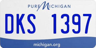 MI license plate DKS1397
