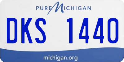 MI license plate DKS1440