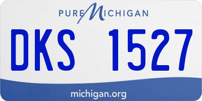 MI license plate DKS1527