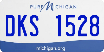 MI license plate DKS1528