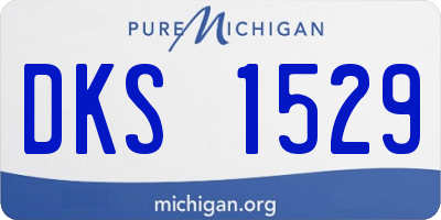 MI license plate DKS1529