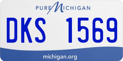 MI license plate DKS1569