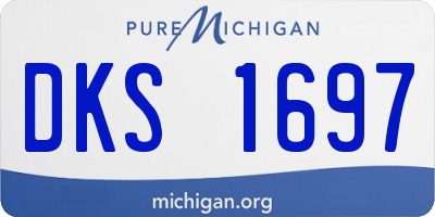 MI license plate DKS1697