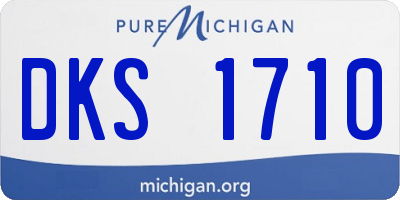 MI license plate DKS1710