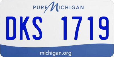 MI license plate DKS1719