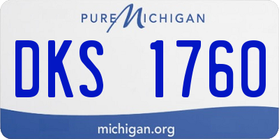 MI license plate DKS1760