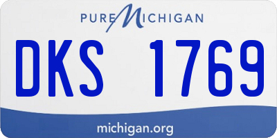 MI license plate DKS1769