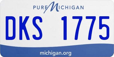 MI license plate DKS1775