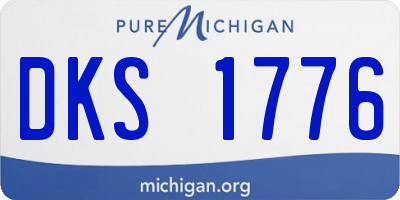 MI license plate DKS1776