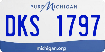 MI license plate DKS1797