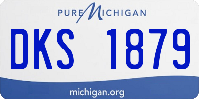 MI license plate DKS1879