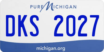 MI license plate DKS2027