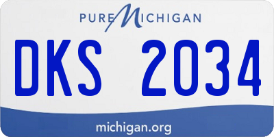MI license plate DKS2034