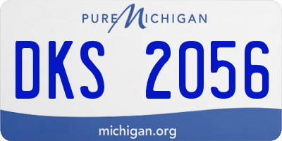 MI license plate DKS2056