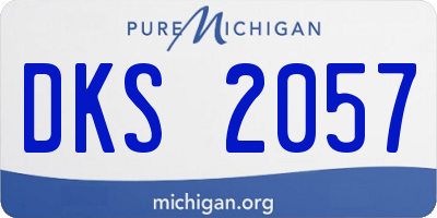 MI license plate DKS2057