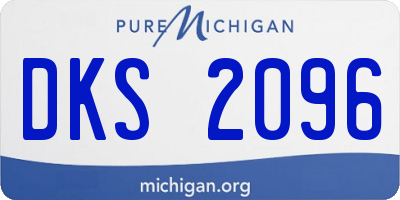 MI license plate DKS2096